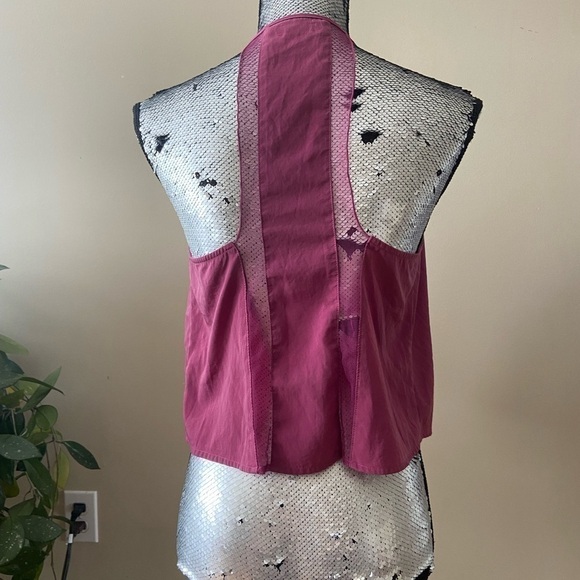 INTIMATELY by Free People Mauve Purple Flowy Boho Mesh Tank Size Small - Picture 11 of 14